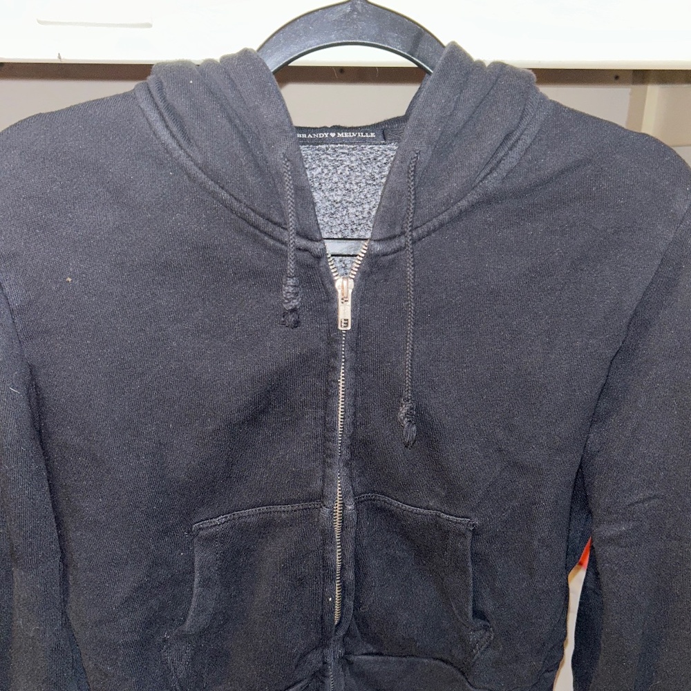 Brandy Melville Christy cropped hoodie